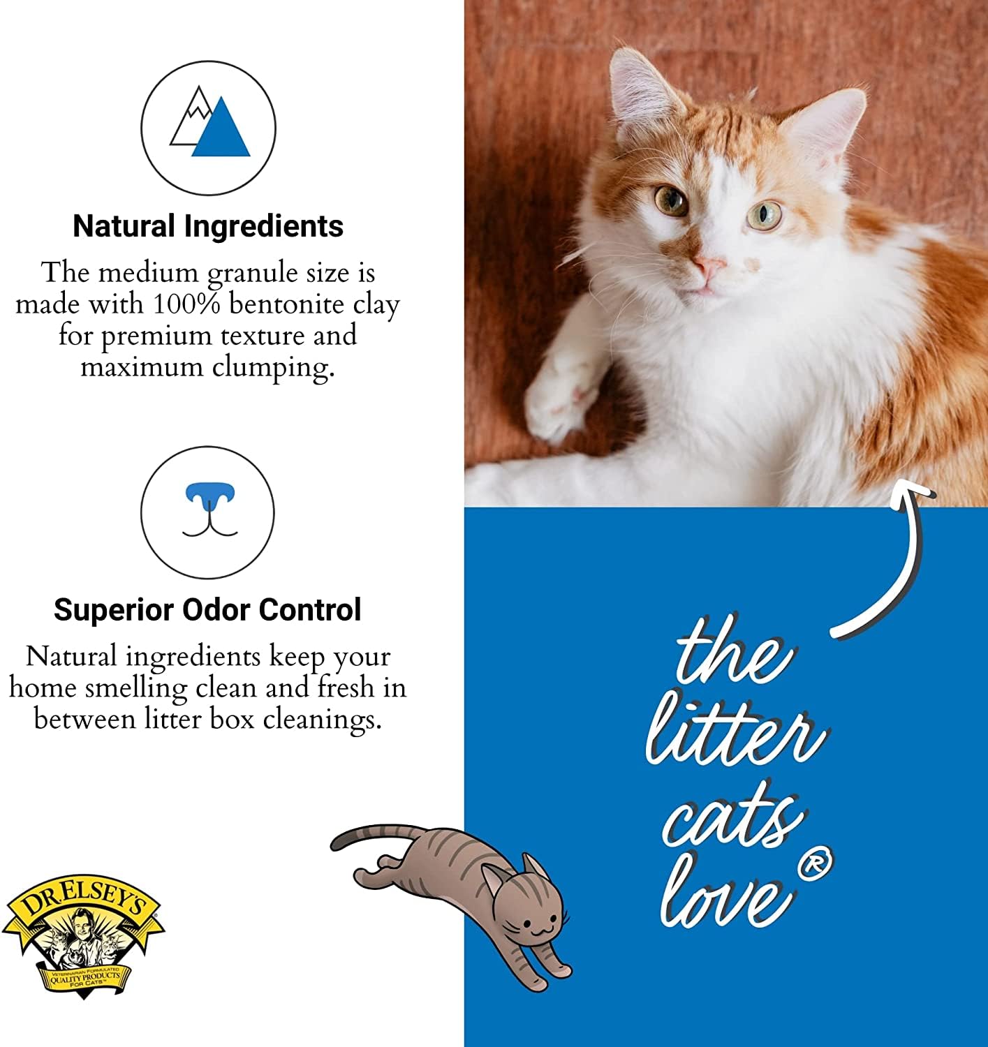 Dr. Elsey's Ultra Unscented Clumping Clay Cat Litter 18 lb Bag