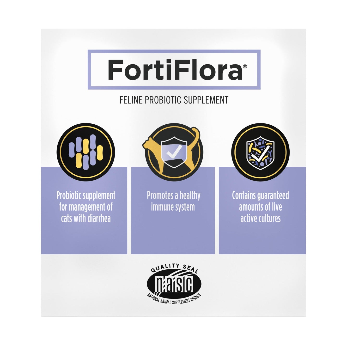 Purina Pro Plan Veterinary Supplements FortiFlora Daily Probiotics for Cats for Digestive Gut Health and Diarrhea - 30 ct. Box