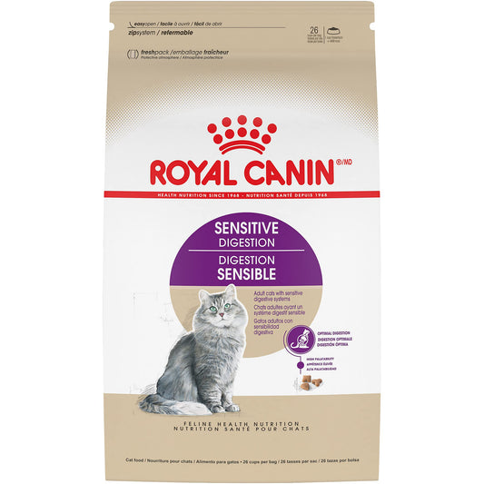 Royal Canin Feline Health Nutrition Sensitive Digestion Adult Dry Cat Food, 15 lb Bag