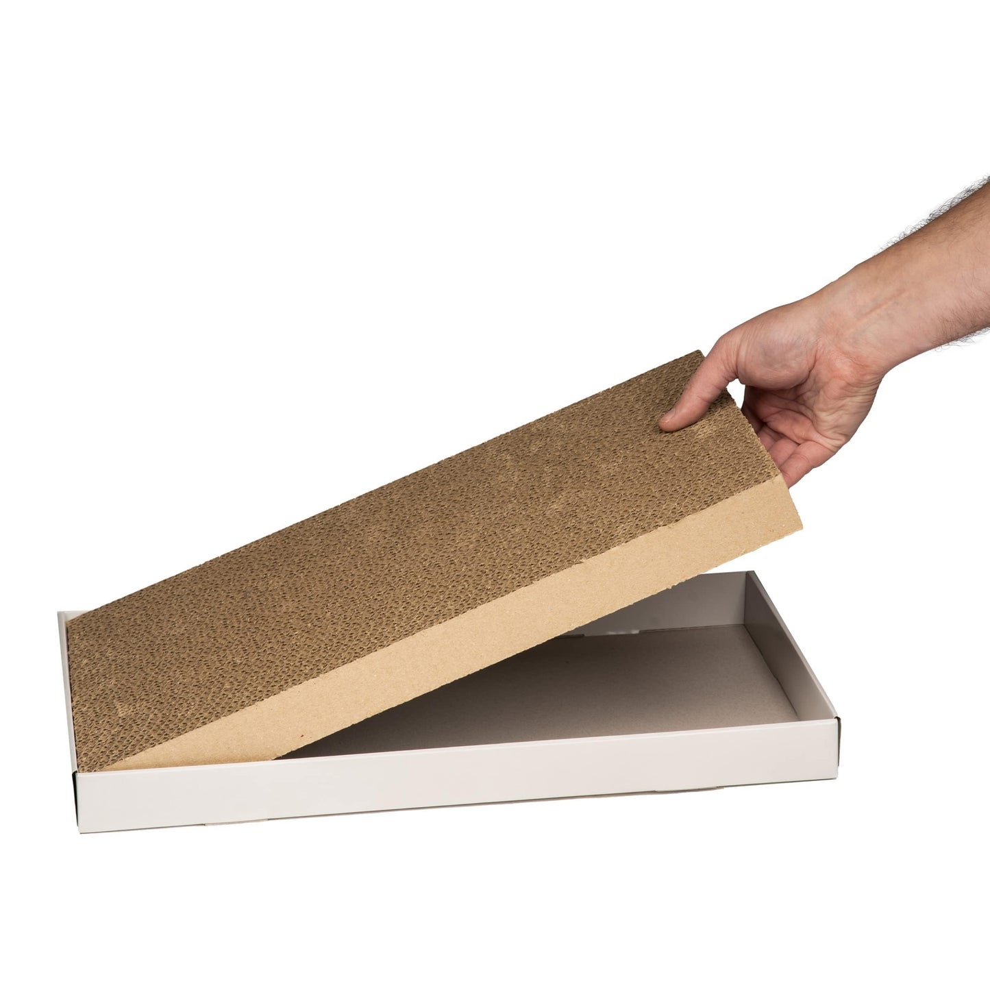 Corrugated Cardboard Cat Scratchers – Reversible 4‑Pack