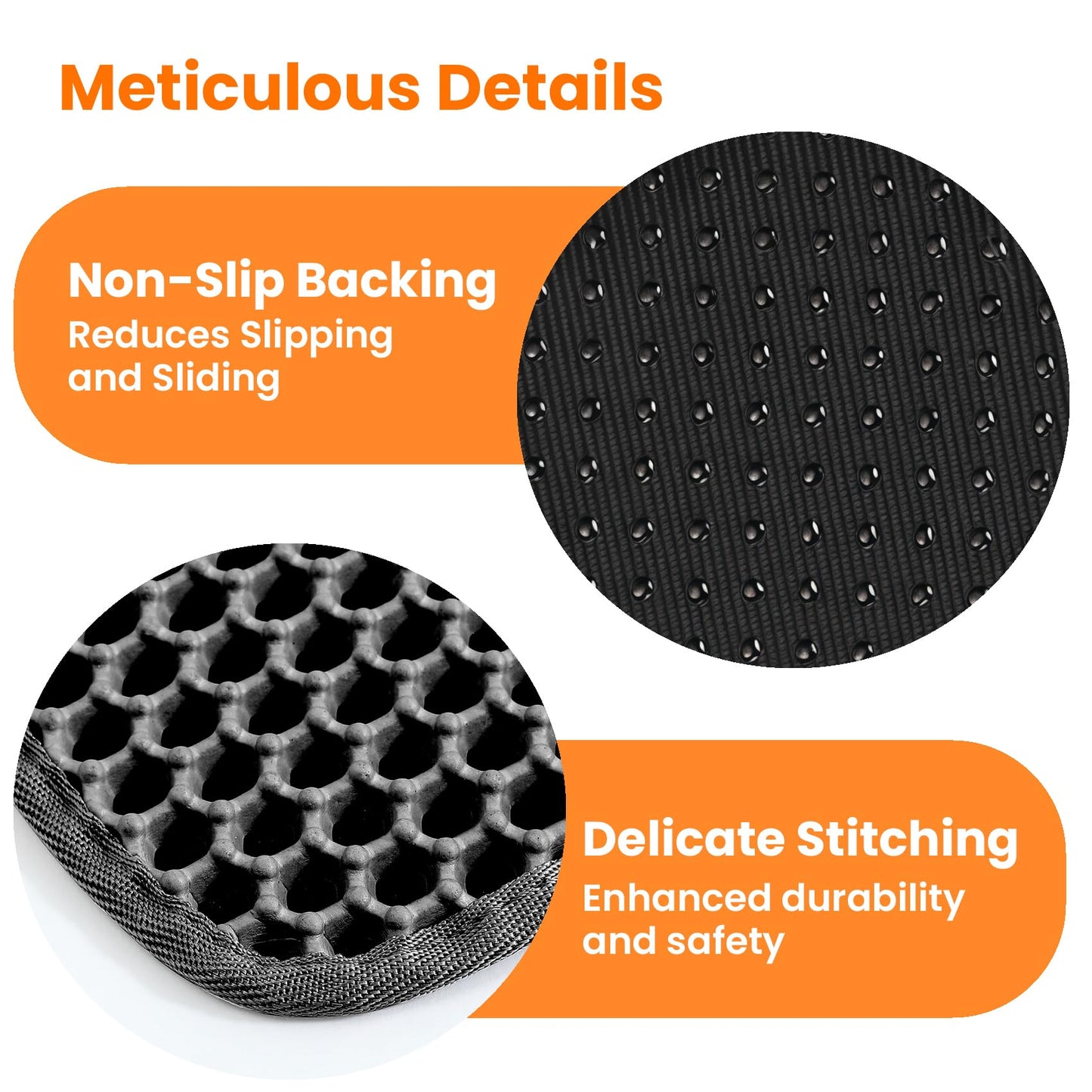 Petinstinct Double‑Layer Cat Litter Mat – 24×18" (Black)