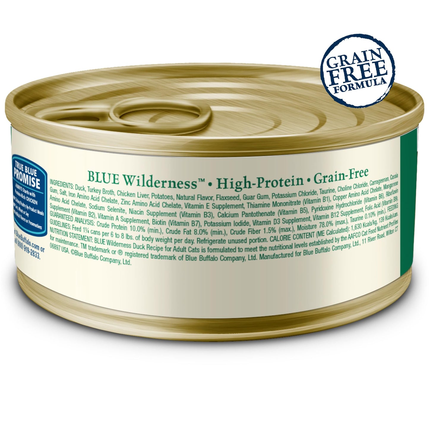Blue Buffalo Wilderness Duck Paté Wet Cat Food – 24 Pack