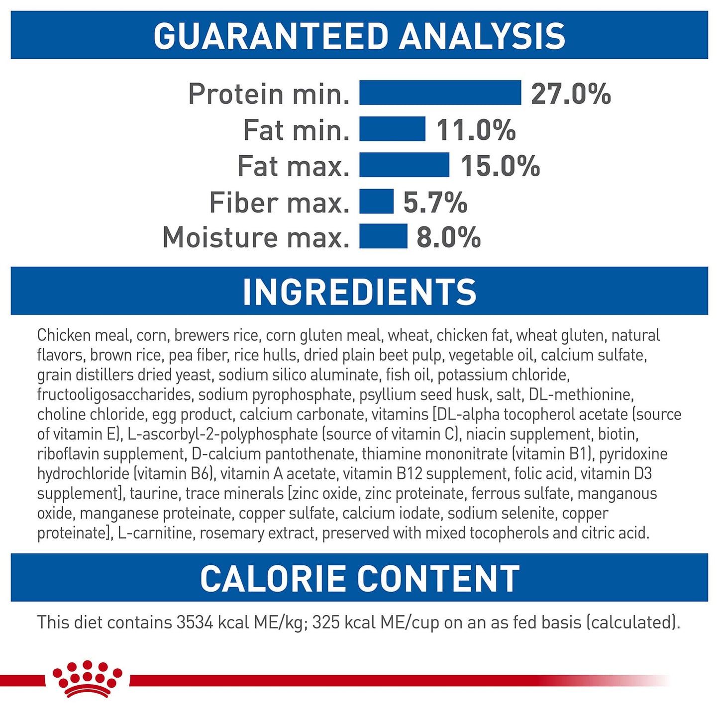 Royal Canin Feline Health Nutrition Indoor Adult Dry Cat Food, 15 lb Bag