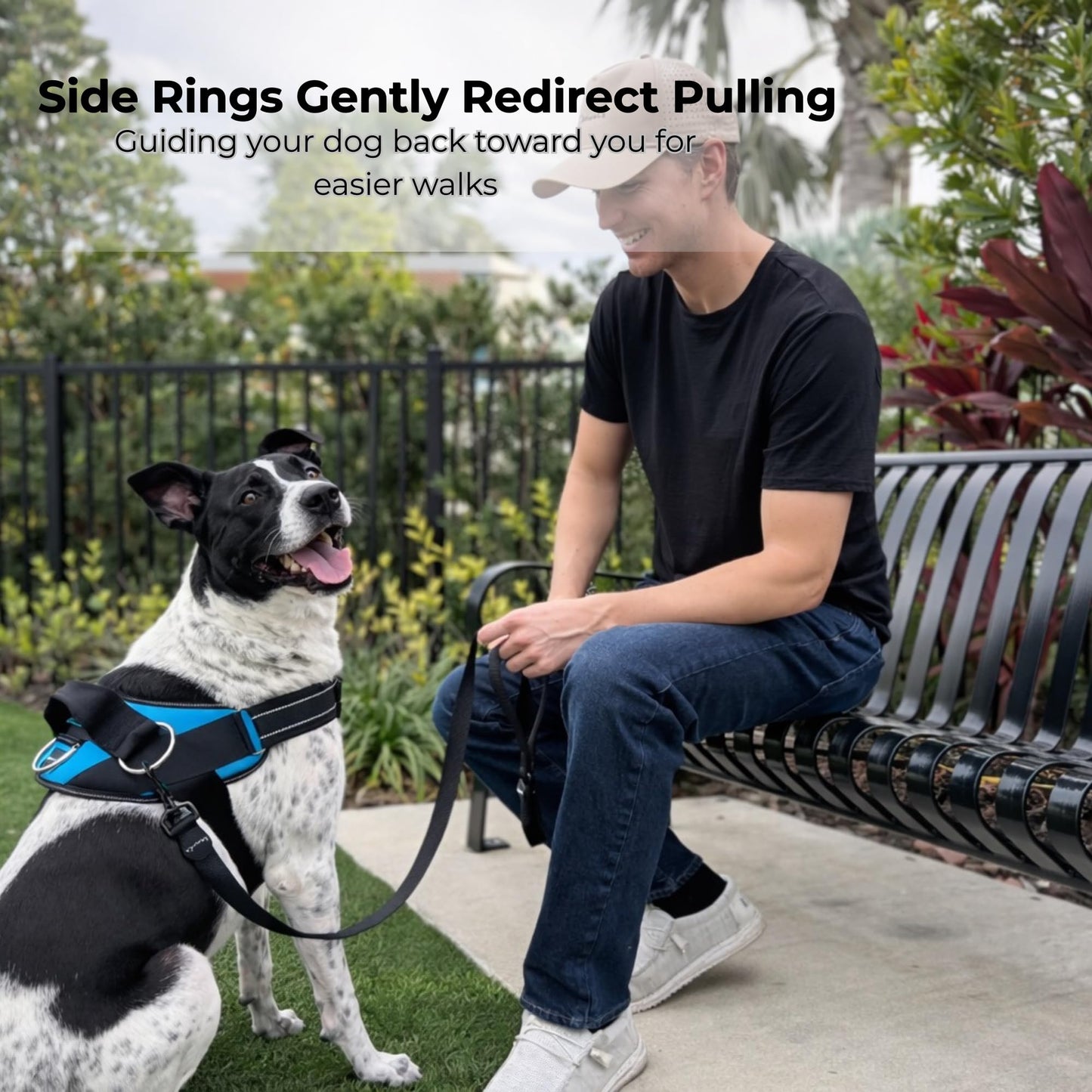 ShawnCo Essential Dog Harness, No-Pull Pet Vest with 3 Leash Clips, No Choke, Reflective, Adjustable and Padded, for Easy Walking and Training for Small, Medium and Large Dogs (Dark Camo, XS)