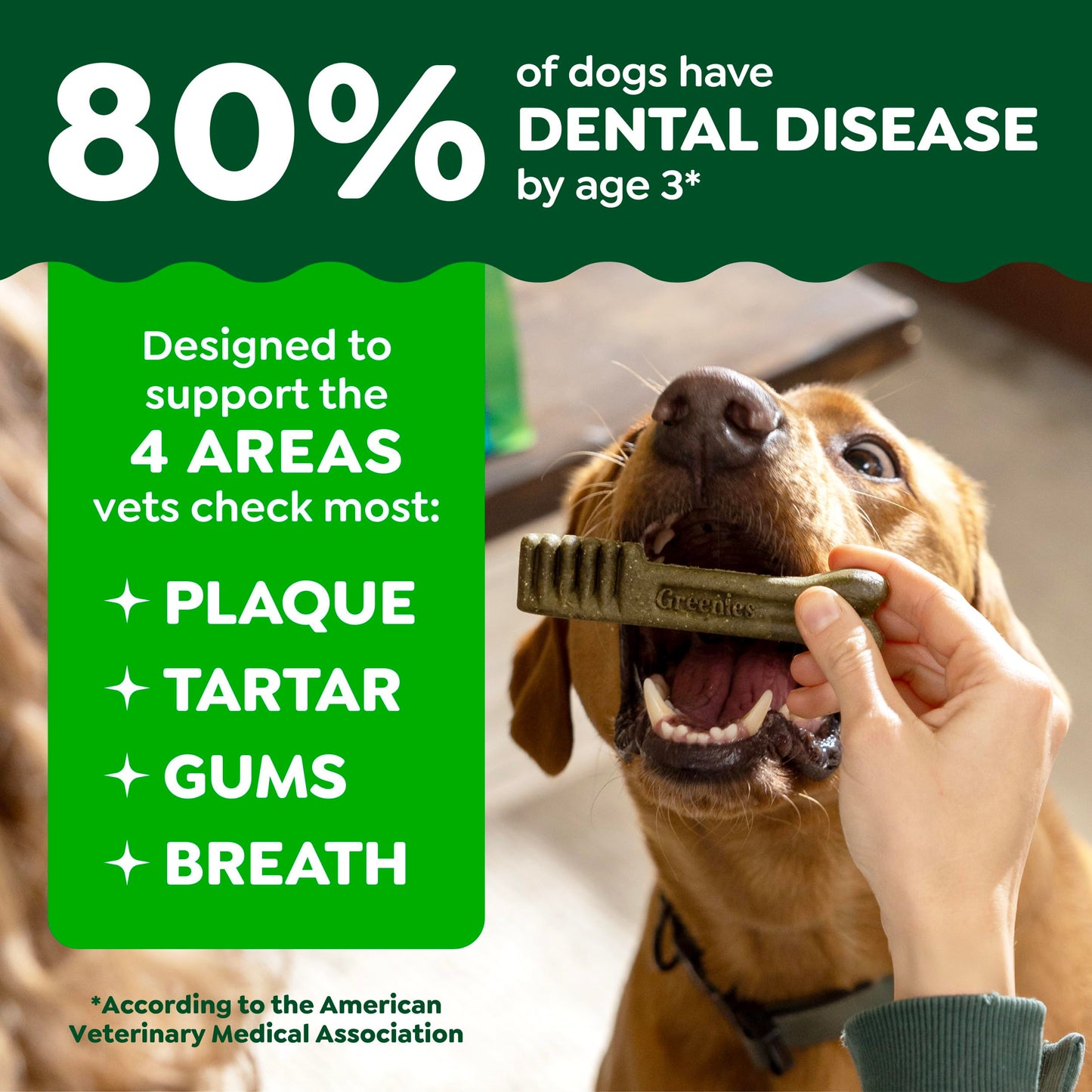 Greenies Veterinarian-Recommended Adult Natural Dental Dog Treats Regular Size, Dog Dental Chews, Original Flavor, 54 oz. Pack, 54 Count