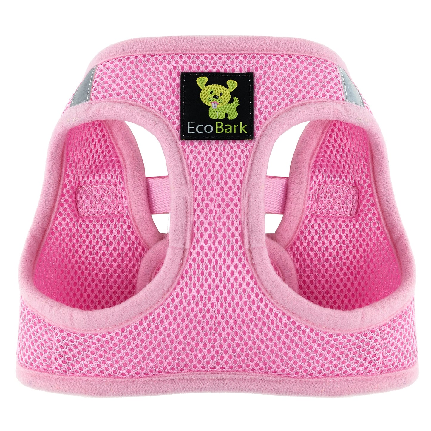 EcoBark Premium Quality Dog Harness - Teacup Dog Harnesses - Step in Halter Vest - Eco-Friendly Luxury Soft Mesh Halter - No Pull Mini Chest Body Collar - for Puppy & Toy Breeds (XXS, Baby Pink)