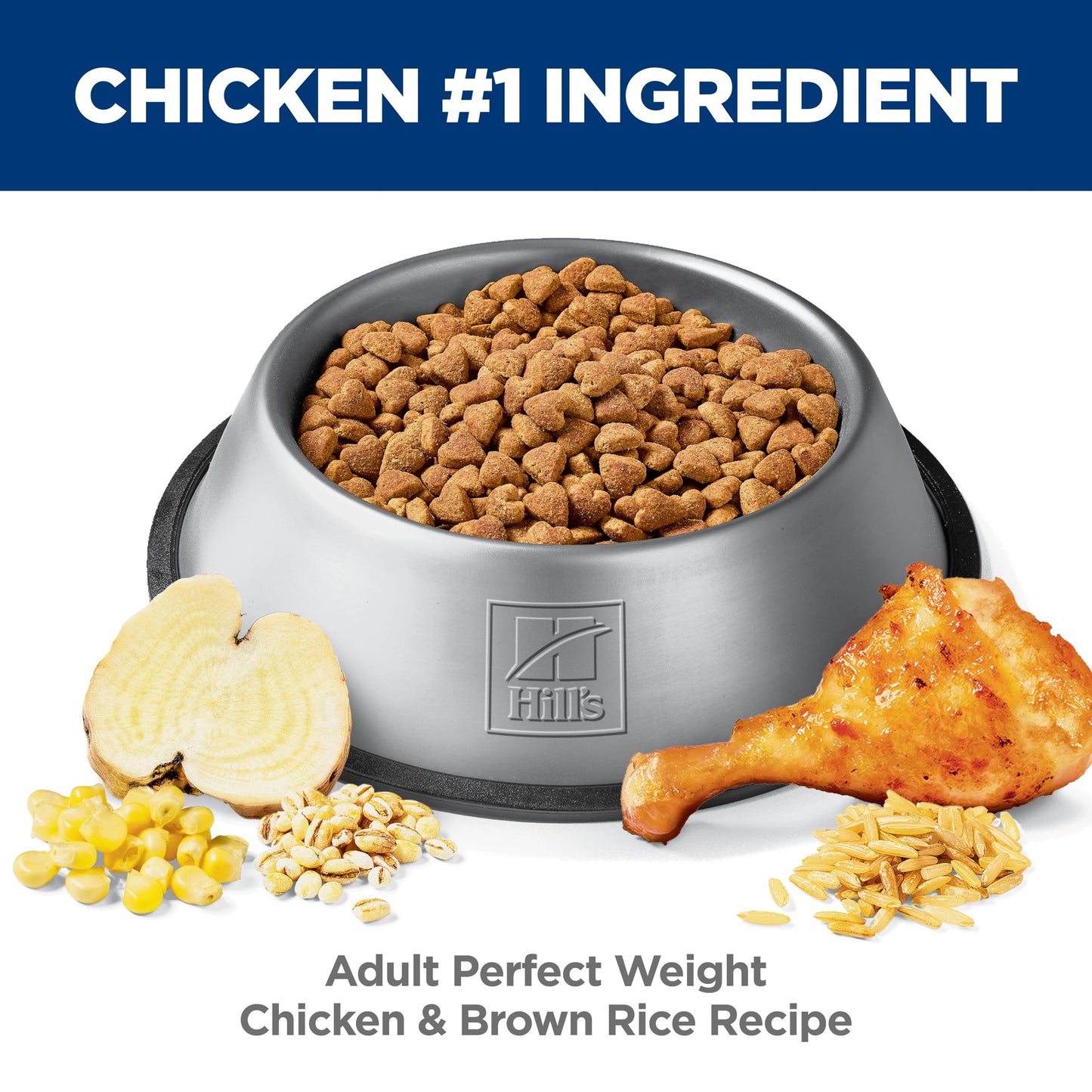Hill's Science Diet Adult Perfect Weight Dry Dog Food, Chicken & Brown Rice, 4 lb. Bag